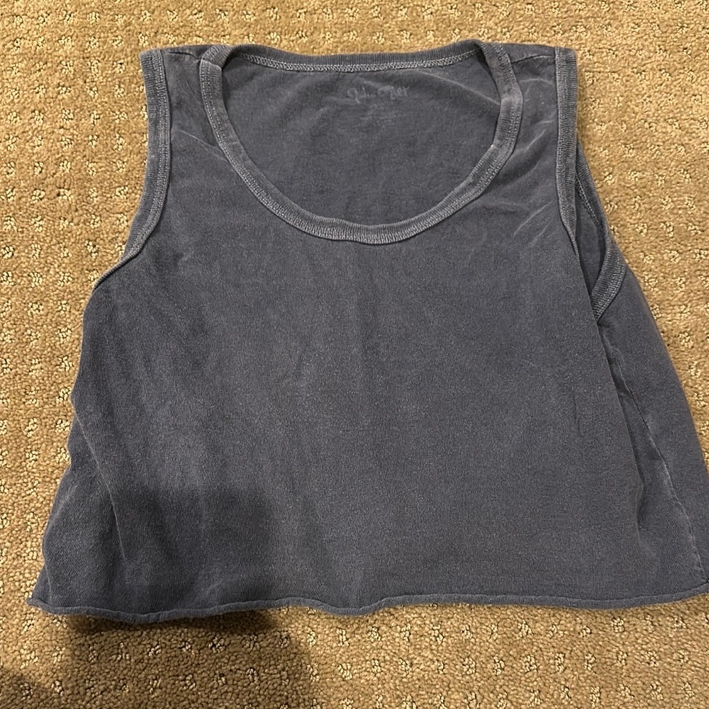 Women's blue tank Top